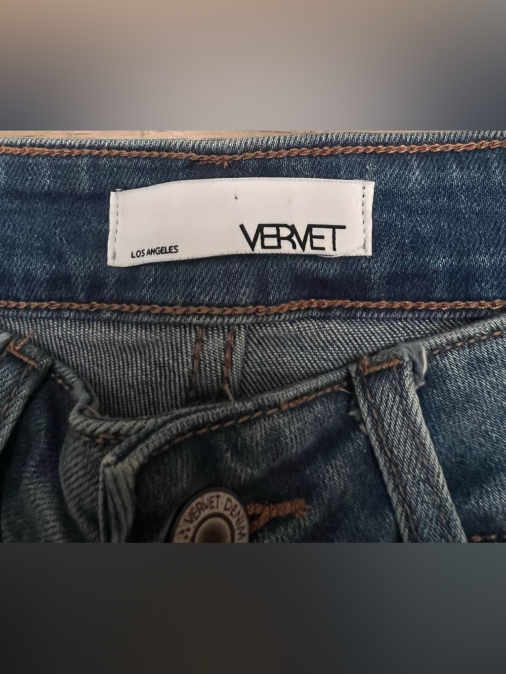✨ Vervet Distressed Skinny Jeans - Frayed Hem - 25 - Picture 4 of 8